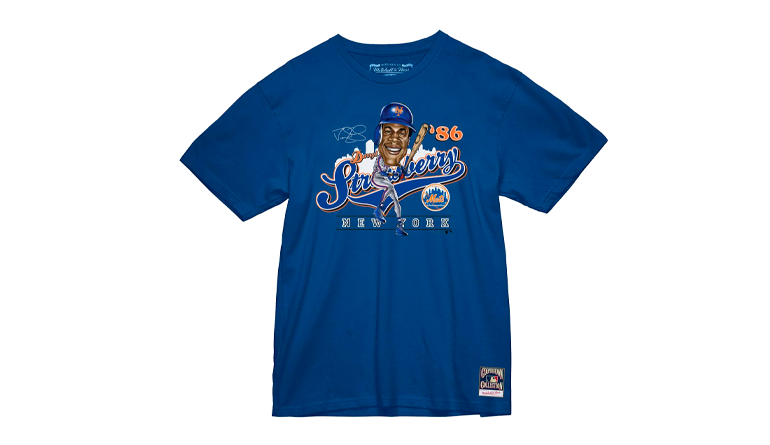 MLB STRAWBERRY CARICATURE TEE METS DARRYL STRAMBERRY - BMTRMO21259-NYMROYADST