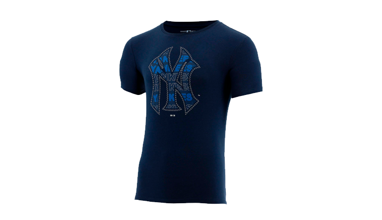 CAMISETA MLB DE HOMBRES MANGA CORTA, CUELLO REDONDO - MLBTS523108-BLK