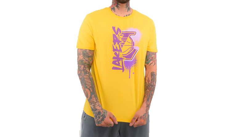 CAMISETA NBA DE HOMBRE MANGA CORTA, CUELLO REDONDO  - NBATS522223-YEL