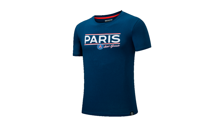 CAMISETA PARIS ST GERMAIN DE HOMBRE MANGA CORTA, CUELLO REDONDO  - PSGTS523101-NVY