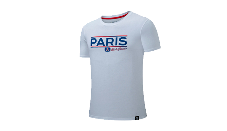 CAMISETA PARIS ST GERMAIN DE HOMBRE MANGA CORTA, CUELLO REDONDO - PSGTS523101-WHT