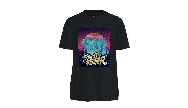 CAMISETA STREETFIGHTER BY FANATICS USA  MANGA CORTA DE HOMBR4E8 - STFTS52201-BLK